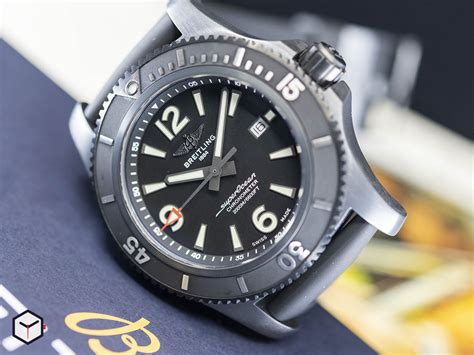 breitling superocean black steel review